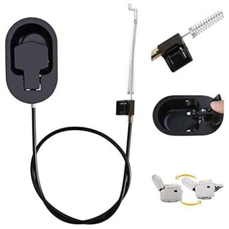 Basetbl – 96cm Aluminum Sofa Cable – Universal Reclining Handle – Easy Installation for Recliners – Black