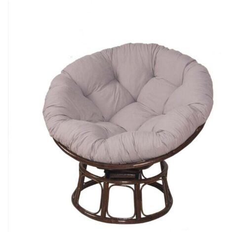 Basetbl – Coussin rond 60x60 cm en coton – Rembourré pour chaises suspendues – Confort ergonomique pour intérieur et extérieur