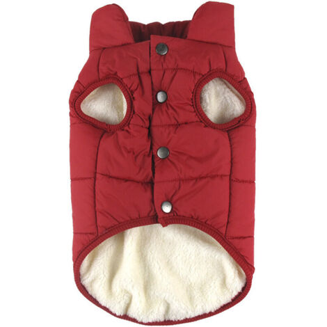 Basetbl – Extra warmer Fleece-Hundemantel – Kapuze – Polyesterfüllung – Leicht und winddicht – Für kleine Hunde