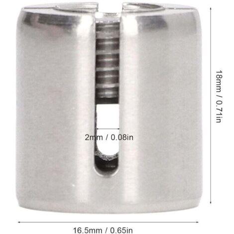 Basetbl – Lot de 10 serre-câbles croisés en acier inoxydable 316 – M10 pour garde-corps de câbles inférieurs à 2 mm – Résistance accrue et durabilité
