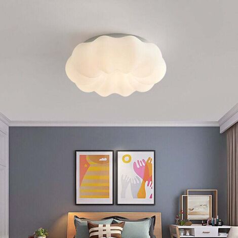 Basetbl – Plafonnier LED créatif nuage 15W – Température de couleur régulable jusqu'à 4000K – Économie d'énergie A++ – Dimensions 30 x 19 cm - Nuages-15W