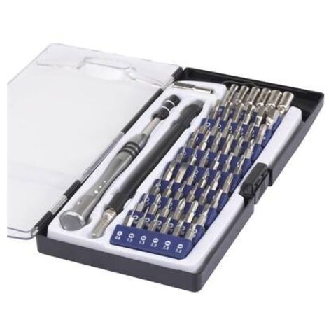 Basetech 1430586 Kit inserti 58 parti Taglio, Croce Phillips, Esalobo Interno (TX), Esalobata BO, Brugola interna, Quad