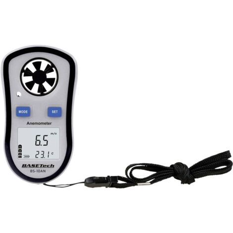 Basetech BS-10AN Anémomètre 0.1 à 30 m/s avec fonction thermométrique