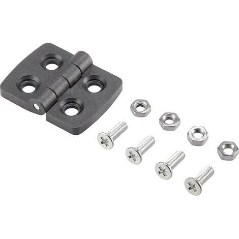 Basetech Kunststoff-Scharnier 39x30x4mm 39 mm   1 St.