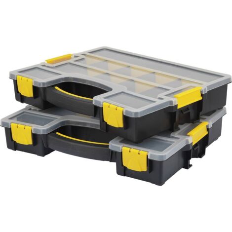 Basetech Scatola minuteria (L x L x A) 370 x 286 x 140 mm Scomparti: 15 suddivisione variabile Contenuto 1 pz.