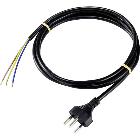 Basetech XR-1638089 Strom Anschlusskabel  Schwarz 2.00 m