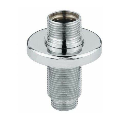 Basetta di fissaggio su piano per gruppi di prelavaggio e canne girevoli. Uscita 3/4“ Idral 09435  Cromo