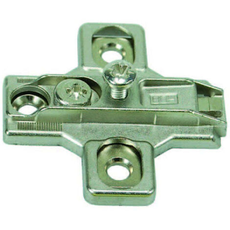 Basette per cerniere incasso registrabili - mm.3h. - 10 pz