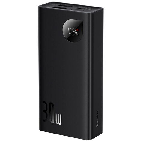 Baseus Adaman Powerbank 20000mAh 30W Schwarz + USB Type C Kabel (PPAD030001)