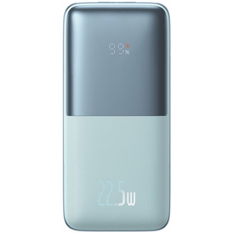 Baseus Bipow Pro Powerbank 10000mAh 22,5W + USB-Kabel 3A 0,3m blau (PPBD040003)