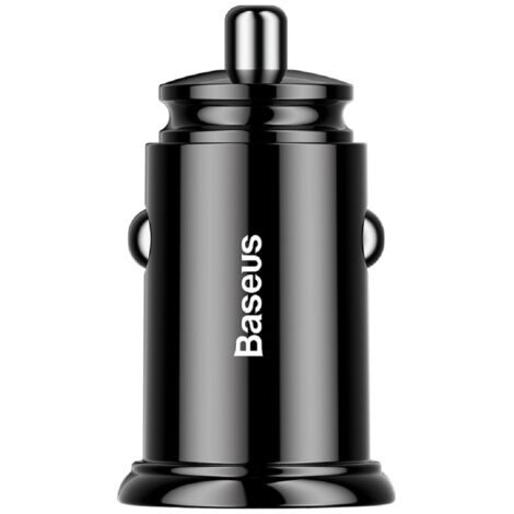 Baseus Circular Smart Mini Auto Ladegerät Autoadapter 2x USB 30W schwarz