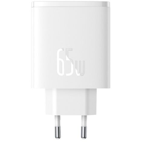 Baseus Cube Pro 65W GaN-Ladegerät 2x USB-C USB-A - Weiß
