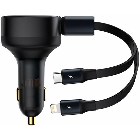 Baseus Enjoyment 2in1 Autoladegerät 30W schwarz (CGTX000001)