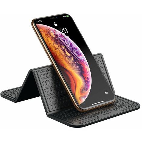 Baseus Folding Bracket Antiskid Pad selbstklebend Anti-Rutsch Klapp Matte Nanopad schwarz (SUWNT-01)