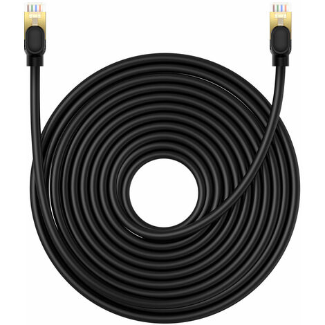 Baseus High Speed Cat 8 40 Gb/s Ethernet-Kabel 15 m – Schwarz