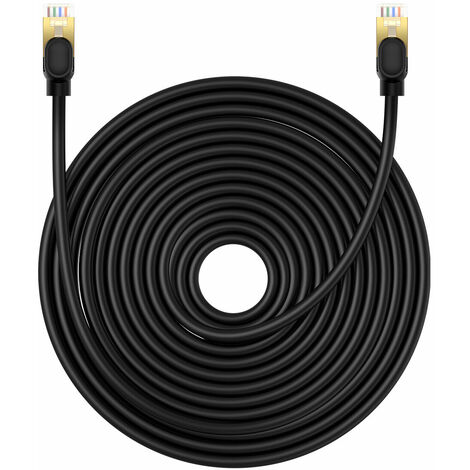 Baseus High Speed Cat 8 40 Gb/s Ethernet-Kabel 20 m – schwarz