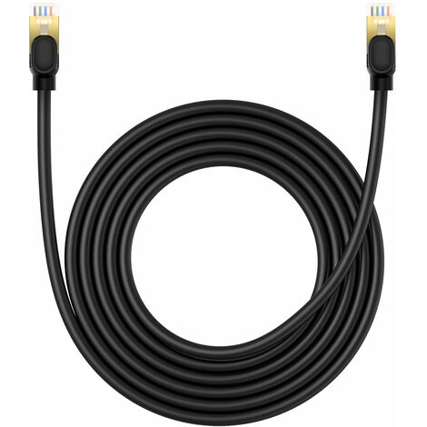 Baseus High Speed Cat 8 40 Gb/s Ethernet-Kabel 3 m – Schwarz