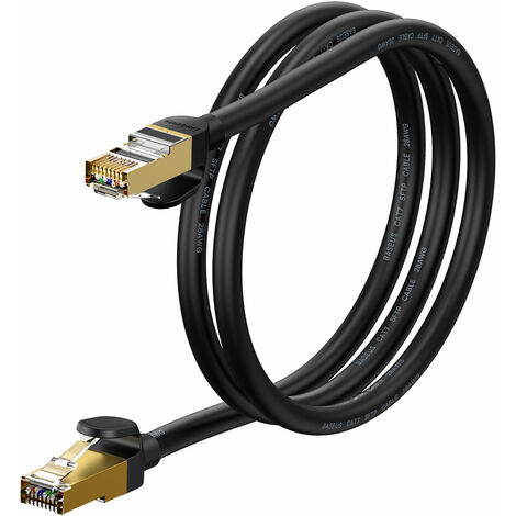 Baseus Speed Seven High Speed RJ45 Netzwerkkabel 10Gbps 1m Schwarz (WKJS010101)