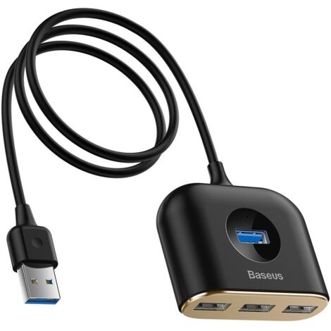 Baseus Square Rund 4in1 HUB Adapter 1x USB 3.0 3x USB 2.0 Micro 1m  USB - HUB - Adapter