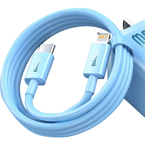 Baseus USB Type-C zu iPhone Kabel Ladekabel Datenkable 1m in Blau