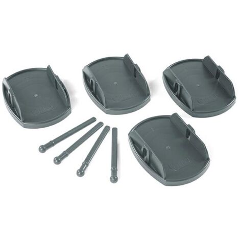 Basi antisprofondamento grigio 4 pezzi Fiamma