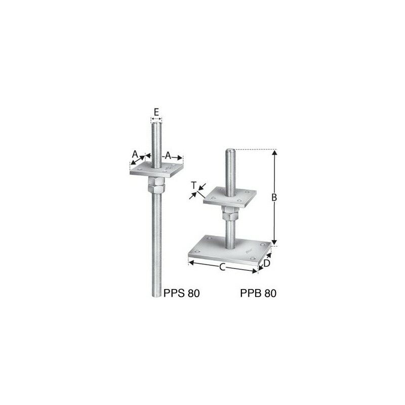 Simpson Strong Tie - Basi Di Colonne Ppb80G (a 10)