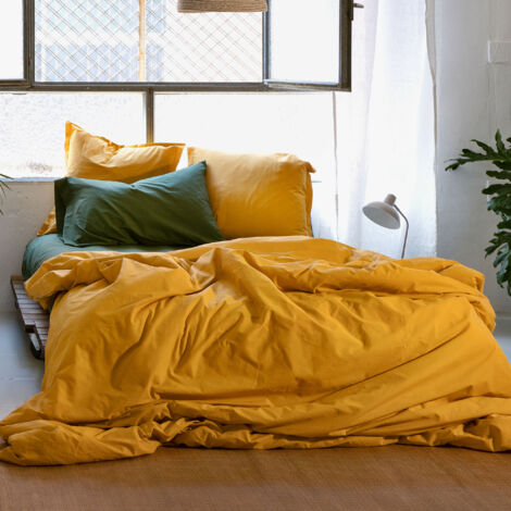 Basic Funda nórdica 200x200 cm (Cama 120) Mostaza