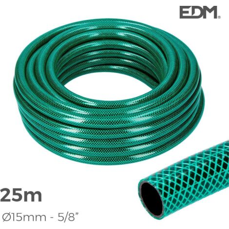 BASIC LINE Gartenschlauch Innen-Ø 15 mm Außen-Ø 19 mm (5/8") – Rolle 25 m EDM