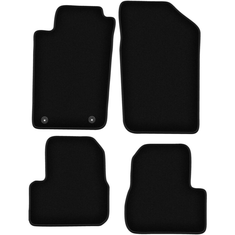 Basic Schwarze Veloursmatten Für, Peugeot 206 Fließheck, Sw, Kombi, Cc, Cabrio (1998-2010)