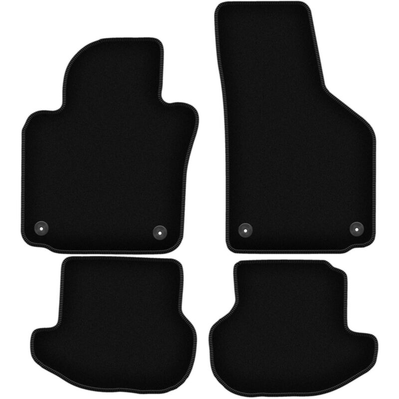 Basic Schwarze Veloursmatten Für, Volkswagen Eos Cabrio (2005-2015)