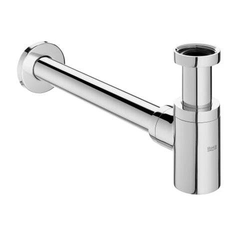 Basic - Sifón mural cilíndrico de 1 1/4" para lavabo. Tubo de 300 mm.