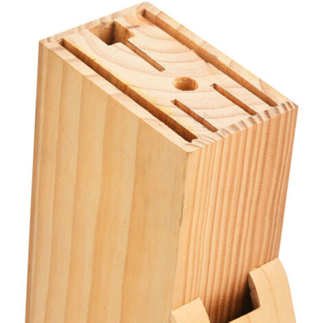 Basics Bloc de couteaux Porte-couteau de cuisine multi-prises porte-couteau à bûches