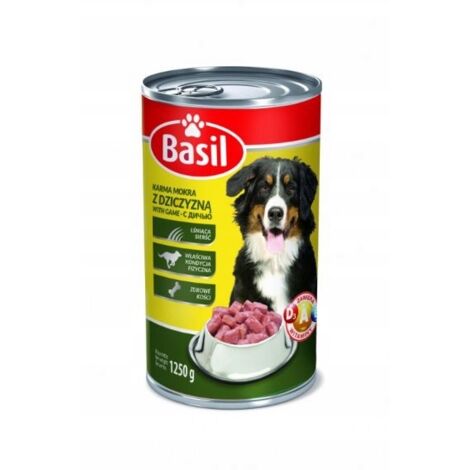 Basilikum Nassfutter 1250g mit Wild 1 Stk.