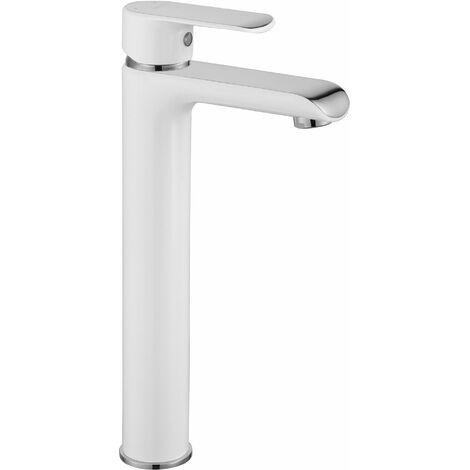 Basin faucet REA Bloom White Chrome High