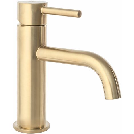 Basin faucet REA Lungo Gold Brush