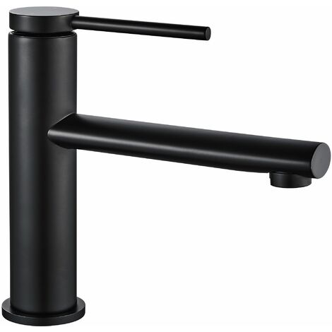 Basin faucet REA Oval Black Low