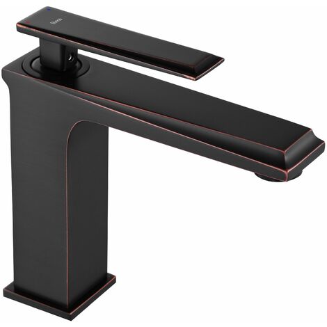 Basin faucet REA Romano Old Black Low