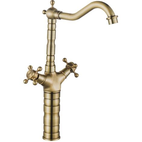 Basin Faucet REA Rustico Antique Gold