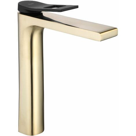 Basin faucet REA Soul Brush Gold Black High