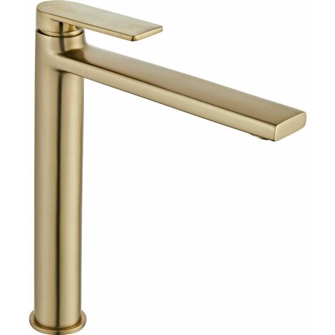 Basin faucet REA Verso Brush Gold High