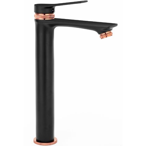 Basin faucet REA Viral Black-rose Gold High