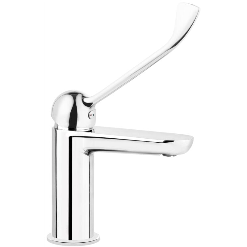 Basin Mixer Chrome Plated Tap Extended Large Lever Disabled Mobility Easy Usable