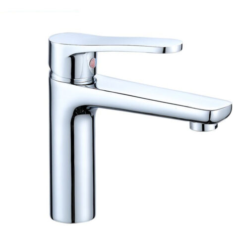 Basin mixer Faucet brass single hole bathroom sink hot and cold SZz82pQGd7Z