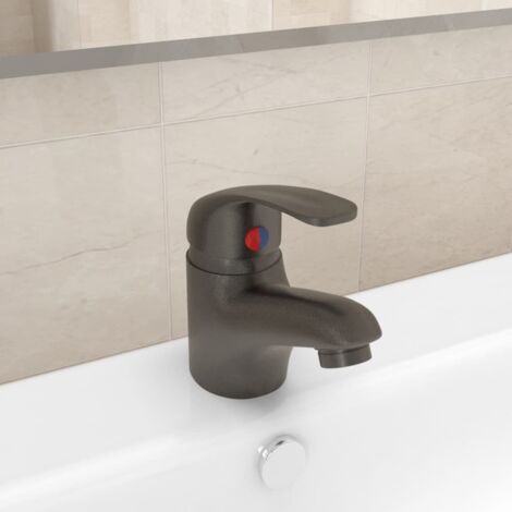 Basin Mixer Tap Grey 13x10 cm vidaXL
