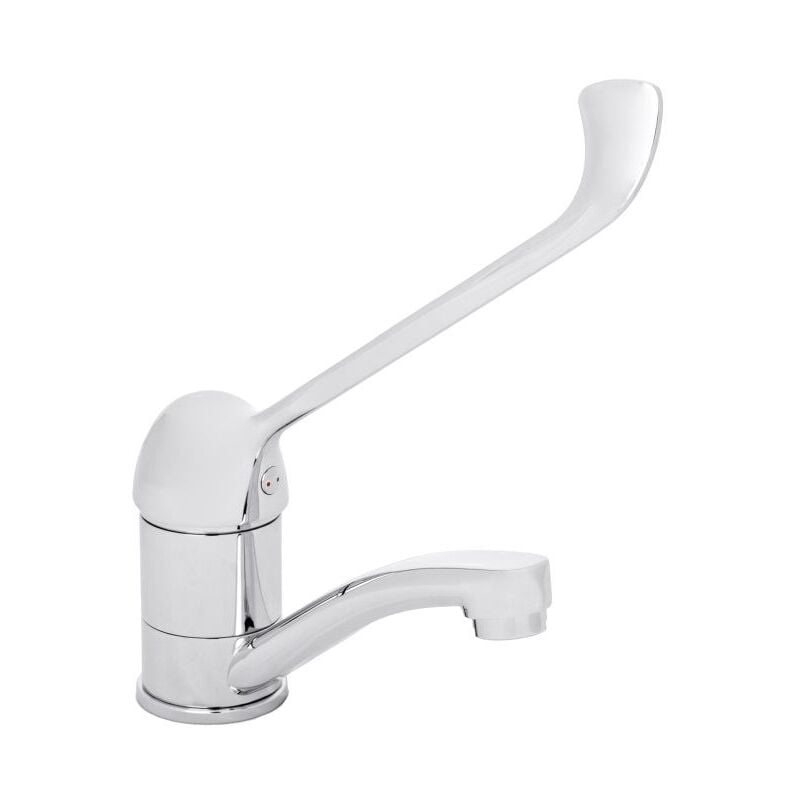 Basin Mixer With Extended Lever Swivel Spout, Disabled, Mobility, Large Lever