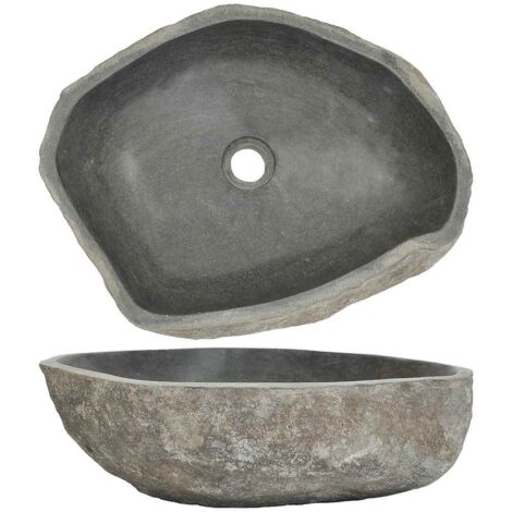 Basin River Stone Oval (45-53)x(34-41) cm vidaXL