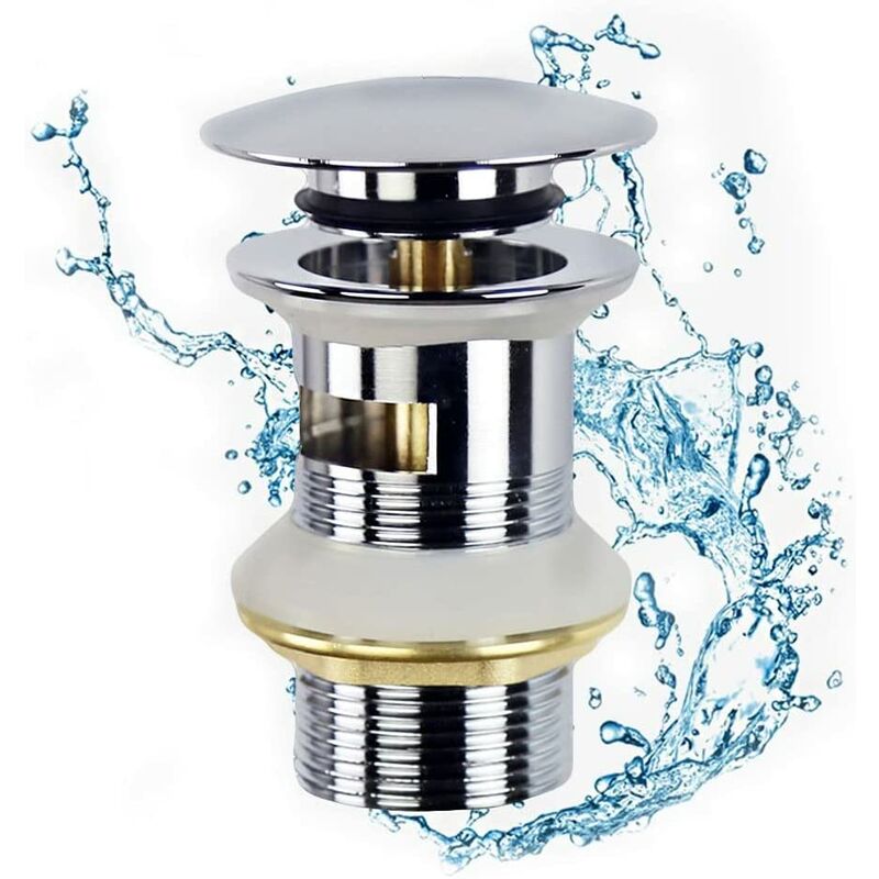 Solid Brass Basin Pop Up Waste With No Overflow Matt Black Simply