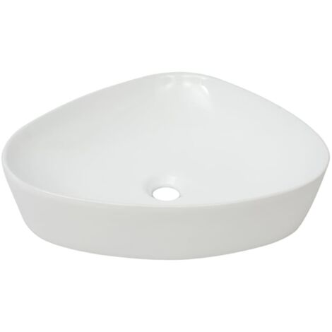 Basin Triangle Ceramic White 50.5x41x12 cm