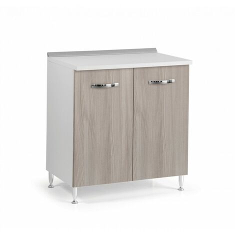 Basis für Küche 2 Ulmentüren aus Melaminholz Cm 80x50xH 85