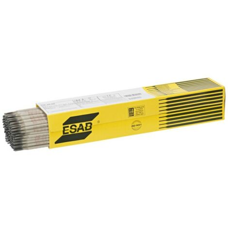 Basische Schweißelektrode, ESAB, Modell OK 48.00 fi 3.2 mm, für Kohlenstoffstahl, hoher Einbrand, Schlacke leicht zu entfernen, stabiler Lichtbogen, Aufmachung 6.0 kg